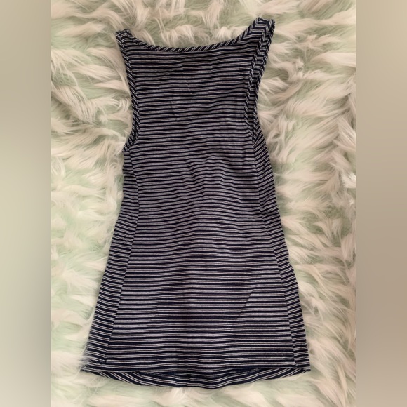 Ingrid & Isabel - Navy Blue & White Stripes - Maternity Tank Top - Size Medium - Picture 3 of 3